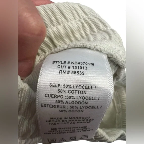 Kut From The Kloth Drawcord Cropped Pant Raw Hem Oversized Size S Boho Chic - Picture 8 of 8